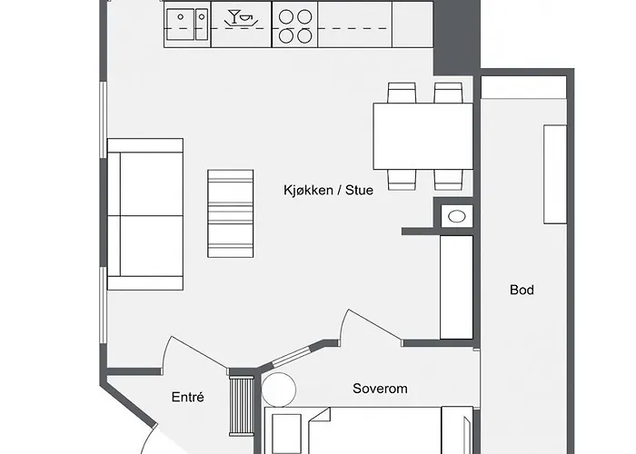 Central Narvik Apartment Walk To Train Bus *